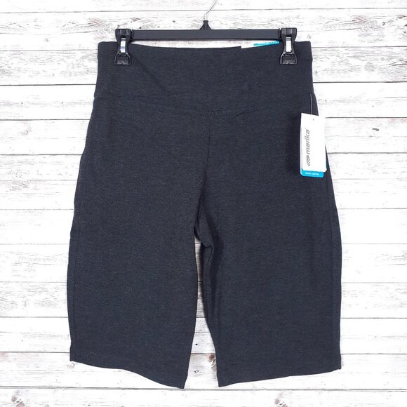 Marika Bermuda Shorts L Shape Enhancing Stretch Charcoal 158A - Picture 1 of 5